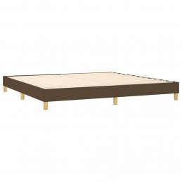 Acquista Giroletto a Molle con Materasso Marrone Scuro 200x200cm Tessuto con riferimento GHV-3126672 della ditta 