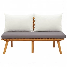 Acquista Panca da Giardino con Cuscini 115 cm in Legno Massello Acacia con riferimento GHV-46672 della ditta 