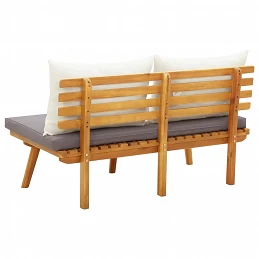 Acquista Panca da Giardino con Cuscini 115 cm in Legno Massello Acacia con riferimento GHV-46672 della ditta 