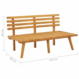 Acquista Panca da Giardino con Cuscini 115 cm in Legno Massello Acacia con riferimento GHV-46672 della ditta 