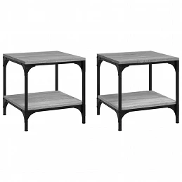 Acquista Tavolini 2pz grigio sonoma 40x40x40 cm in Legno Multistrato con riferimento GHV-819384 della ditta 