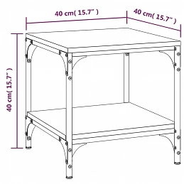 Acquista Tavolini 2pz grigio sonoma 40x40x40 cm in Legno Multistrato con riferimento GHV-819384 della ditta 