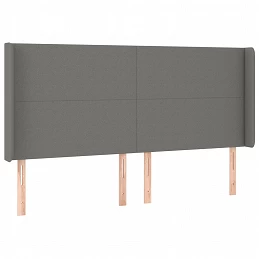 Acquista Testiera ad Orecchio GrigioScuro 203x16x118/128cm in Tessuto con riferimento GHV-3119323 della ditta 