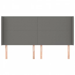 Acquista Testiera ad Orecchio GrigioScuro 203x16x118/128cm in Tessuto con riferimento GHV-3119323 della ditta 