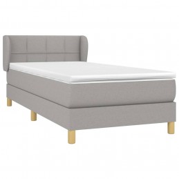 Acquista Giroletto a Molle con Materasso Grigio Chiaro 90x200 cm Tessuto con riferimento GHV-3126773 della ditta 
