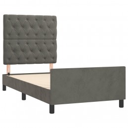 Acquista Giroletto con Testiera Grigio Scuro 80x200 cm in Velluto con riferimento GHV-3125905 della ditta 