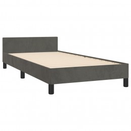 Acquista Giroletto con Testiera Grigio Scuro 80x200 cm in Velluto con riferimento GHV-3125905 della ditta 