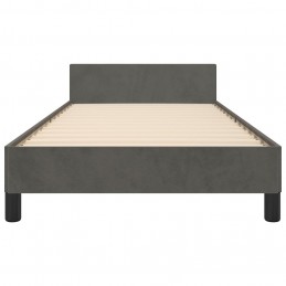 Acquista Giroletto con Testiera Grigio Scuro 80x200 cm in Velluto con riferimento GHV-3125905 della ditta 
