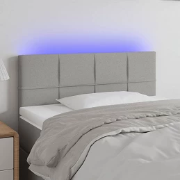 Acquista Testiera a LED Grigio Chiaro 90x5x78/88 cm in Tessuto con riferimento GHV-3121594 della ditta 