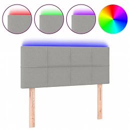 Acquista Testiera a LED Grigio Chiaro 90x5x78/88 cm in Tessuto con riferimento GHV-3121594 della ditta 