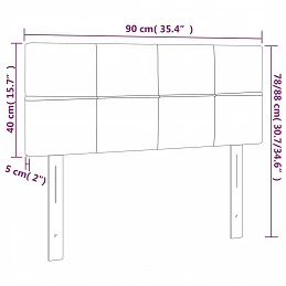 Acquista Testiera a LED Grigio Chiaro 90x5x78/88 cm in Tessuto con riferimento GHV-3121594 della ditta 