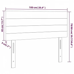 Acquista Testiera Grigio Chiaro 100x5x78/88 cm in Tessuto con riferimento GHV-346130 della ditta 