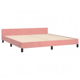 Acquista Giroletto con Testiera Rosa 180x200 cm in Velluto con riferimento GHV-347590 della ditta 