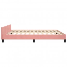 Acquista Giroletto con Testiera Rosa 180x200 cm in Velluto con riferimento GHV-347590 della ditta 