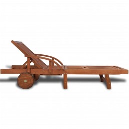 Acquista Lettino Prendisole in Legno Massello di Acacia con riferimento GHV-42592 della ditta 