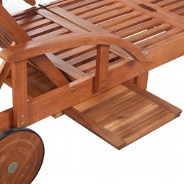 Acquista Lettino Prendisole in Legno Massello di Acacia con riferimento GHV-42592 della ditta 