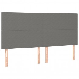 Acquista Testiere 4 pz Grigio Scuro 100x5x78/88 cm in Tessuto con riferimento GHV-3116075 della ditta 