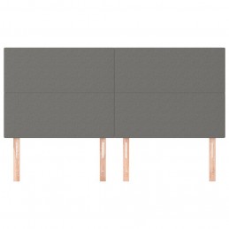 Acquista Testiere 4 pz Grigio Scuro 100x5x78/88 cm in Tessuto con riferimento GHV-3116075 della ditta 