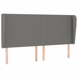 Acquista Testiera ad Orecchio GrigioScuro 203x23x118/128cm in Tessuto con riferimento GHV-3117699 della ditta 
