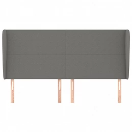 Acquista Testiera ad Orecchio GrigioScuro 203x23x118/128cm in Tessuto con riferimento GHV-3117699 della ditta 
