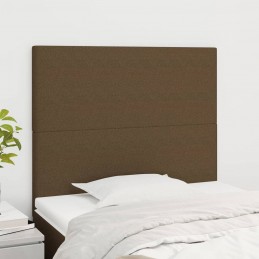 Acquista Testiera 2 pz Marrone Scuro 80x5x78/88 cm in Tessuto con riferimento GHV-3116029 della ditta 