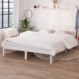Acquista Giroletto Bianco in Legno Massello di Pino 120x190 cm UK Doppio con riferimento GHV-810118 della ditta 