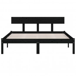 Acquista Giroletto Nero Legno Massello di Pino 120x190cm UK Small Double con riferimento GHV-810121 della ditta 