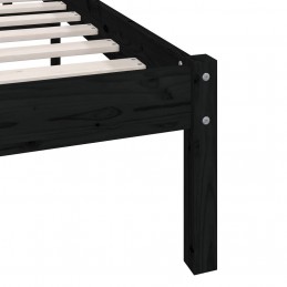 Acquista Giroletto Nero Legno Massello di Pino 120x190cm UK Small Double con riferimento GHV-810121 della ditta 
