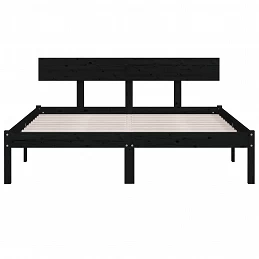 Acquista Giroletto Nero in Legno Massello di Pino 135x190 cm UK Double con riferimento GHV-810126 della ditta 