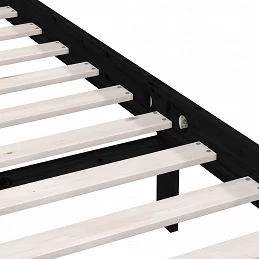 Acquista Giroletto Nero in Legno Massello di Pino 135x190 cm UK Double con riferimento GHV-810126 della ditta 