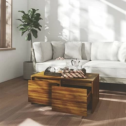 Acquista Tavolino da Salotto Rovere Marrone 90x50x41,5 cm in Truciolato con riferimento GHV-813031 della ditta 