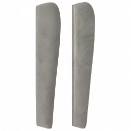 Acquista Testiera ad Orecchio Grigio Chiaro 183x23x118/128 cm in Velluto con riferimento GHV-3117736 della ditta 