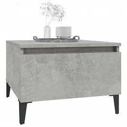 Acquista Tavolini 2pz Grigio Cemento 50x46x35 cm in Legno Multistrato con riferimento GHV-819525 della ditta 