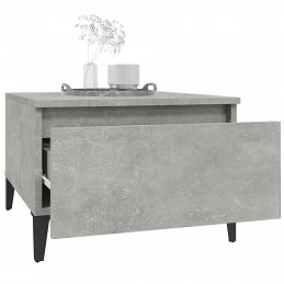 Acquista Tavolini 2pz Grigio Cemento 50x46x35 cm in Legno Multistrato con riferimento GHV-819525 della ditta 