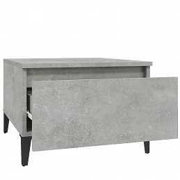 Acquista Tavolini 2pz Grigio Cemento 50x46x35 cm in Legno Multistrato con riferimento GHV-819525 della ditta 
