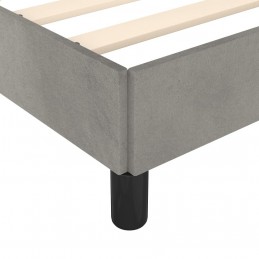 Acquista Giroletto con Testiera Grigio Chiaro 180x200 cm in Velluto con riferimento GHV-3125647 della ditta 