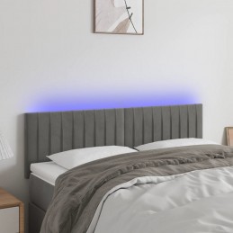 Acquista Testiera a LED Grigio Chiaro 144x5x78/88 cm in Velluto con riferimento GHV-3121898 della ditta 