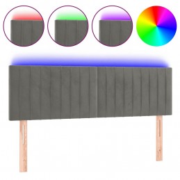 Acquista Testiera a LED Grigio Chiaro 144x5x78/88 cm in Velluto con riferimento GHV-3121898 della ditta 