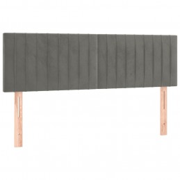 Acquista Testiera a LED Grigio Chiaro 144x5x78/88 cm in Velluto con riferimento GHV-3121898 della ditta 