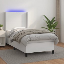 Acquista Giroletto Molle con Materasso e LED Bianco 90x200 cm Similpelle con riferimento GHV-3139242 della ditta 