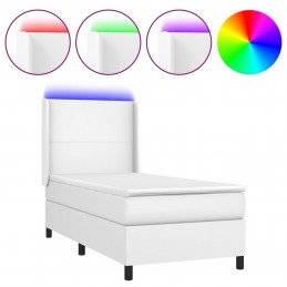 Acquista Giroletto Molle con Materasso e LED Bianco 90x200 cm Similpelle con riferimento GHV-3139242 della ditta 