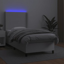 Acquista Giroletto Molle con Materasso e LED Bianco 90x200 cm Similpelle con riferimento GHV-3139242 della ditta 