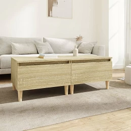 Acquista Tavolini 2pz Rovere Sonoma 50x46x35 cm in Legno Multistrato con riferimento GHV-819507 della ditta 