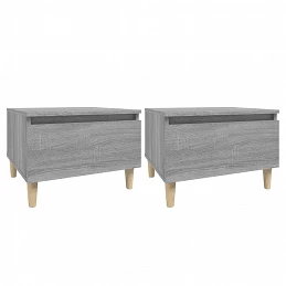 Acquista Tavolini 2pz Grigio Sonoma 50x46x35 cm in Legno Multistrato con riferimento GHV-819513 della ditta 