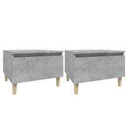 Acquista Tavolini 2pz Grigio Cemento 50x46x35 cm in Legno Multistrato con riferimento GHV-819509 della ditta 