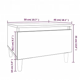 Acquista Tavolino da Salotto Rovere Marrone 50x46x35cm Legno Multistrato con riferimento GHV-819514 della ditta 