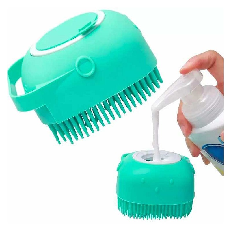 Acquista BAUMOOD Spugna massaggiante con contenitore di shampoo per cani e gatti con riferimento BM263 della ditta BAUMOOD