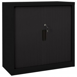 Acquista Armadio con Ante Scorrevoli Nero 90x40x90cm in Acciaio con riferimento GHV-336431 della ditta 