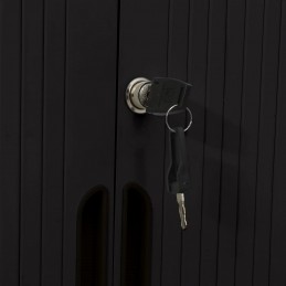 Acquista Armadio con Ante Scorrevoli Nero 90x40x90cm in Acciaio con riferimento GHV-336431 della ditta 