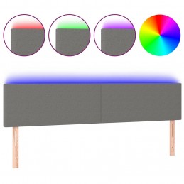 Acquista Testiera a LED Grigio Scuro 180x5x78/88 cm in Tessuto con riferimento GHV-3121347 della ditta 